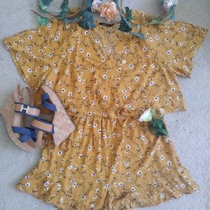 🌼Floral Romper